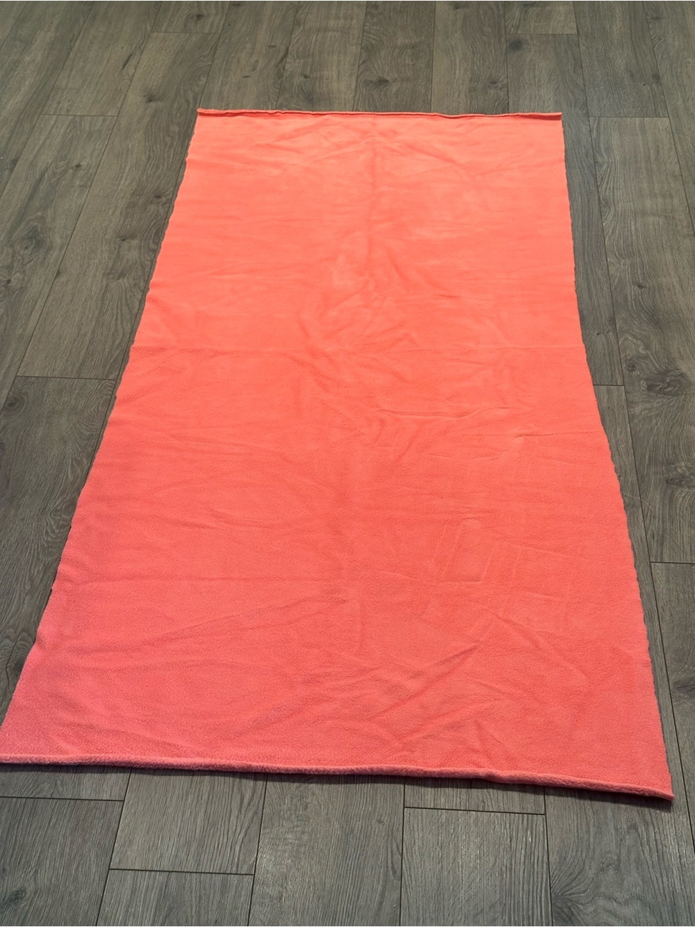 Solid Coral Pink flannel material